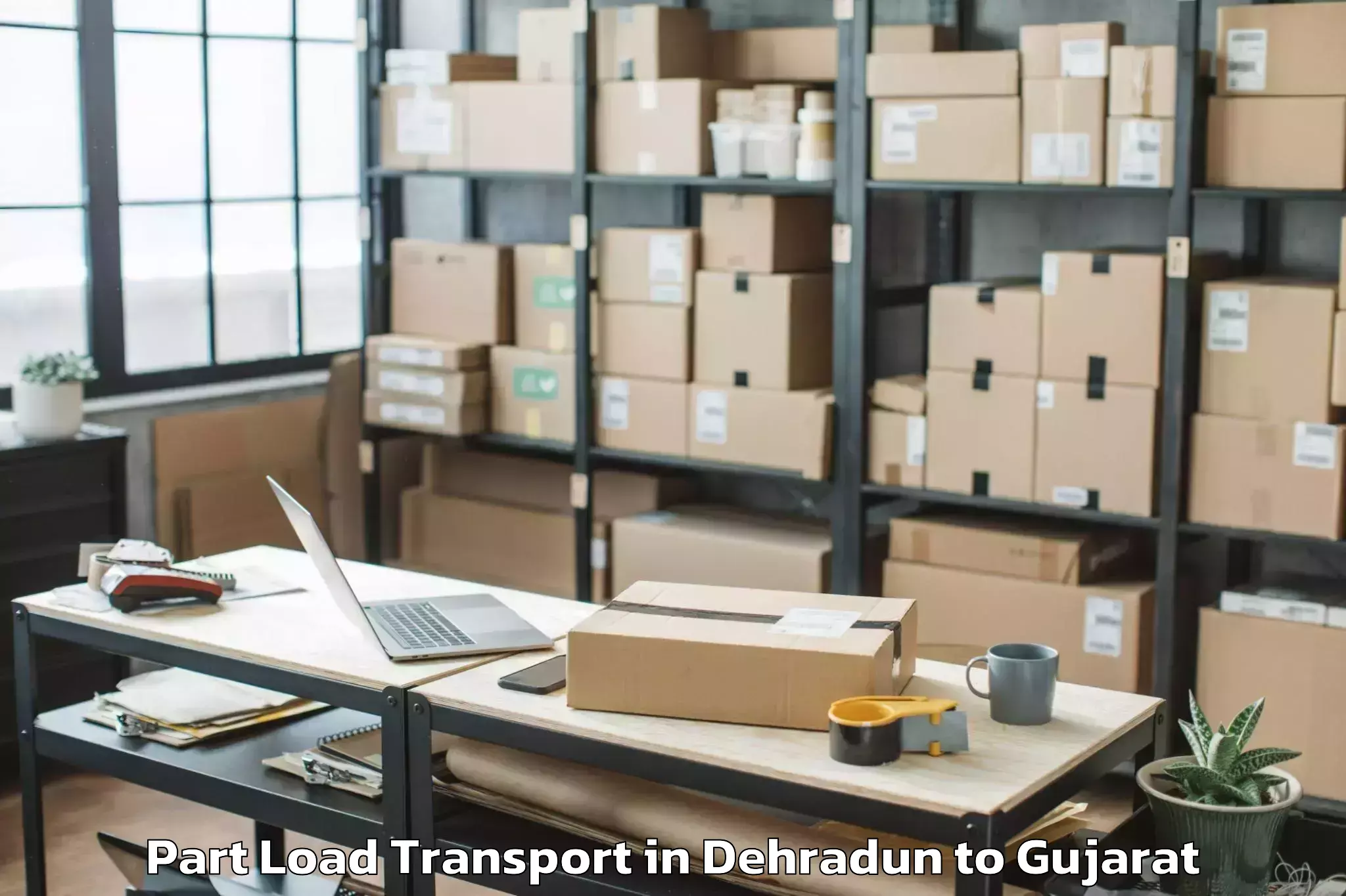 Professional Dehradun to Dakor Part Load Transport